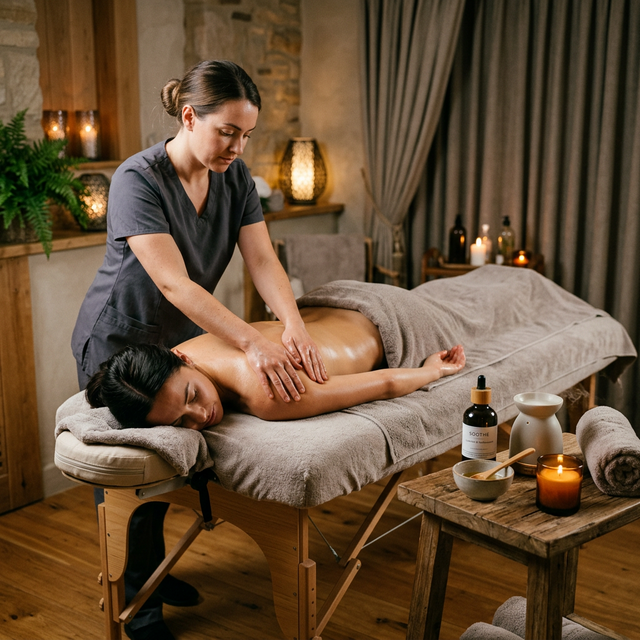 Deep tissue aroma massage