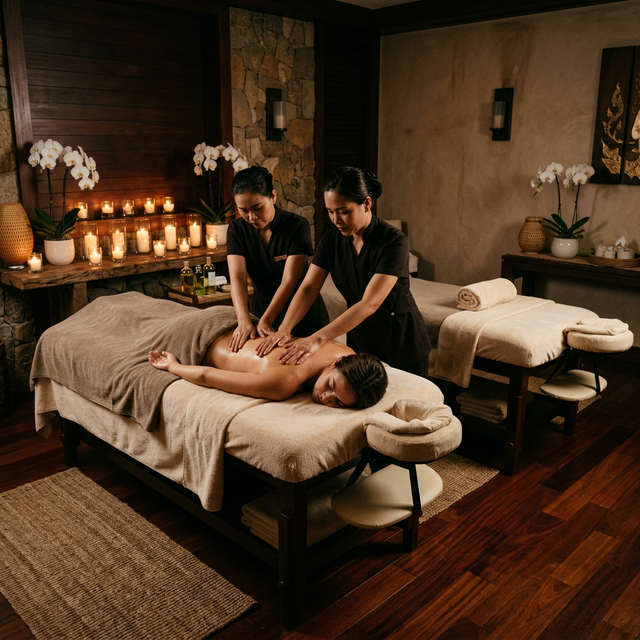 Four hand massage